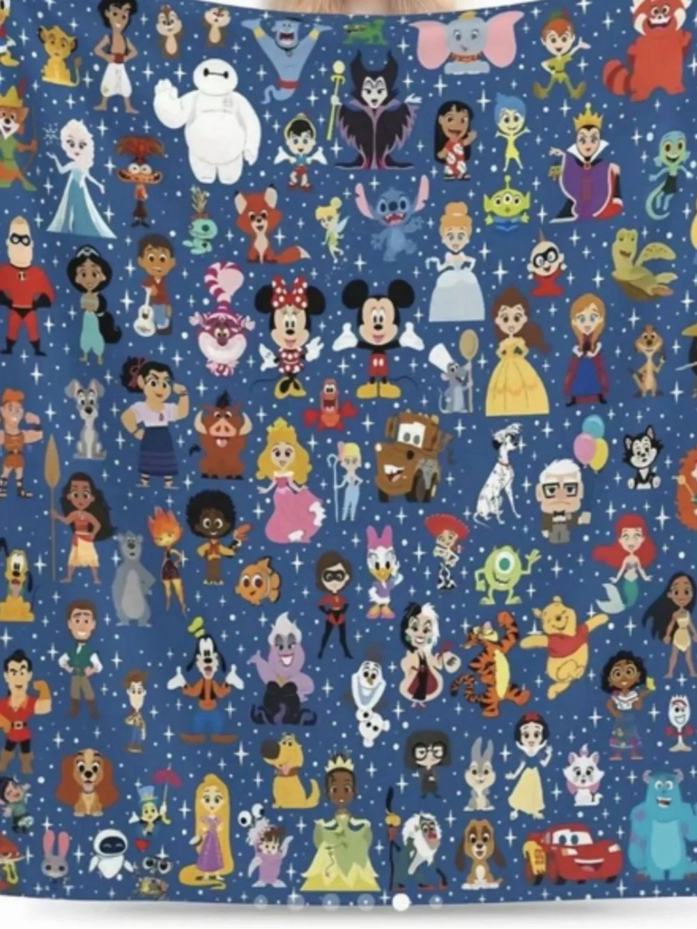 Children's Blue Character-Print Plush Throw Blanket - Unbranded